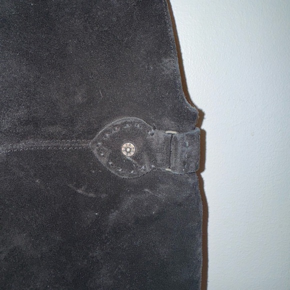 Frye Suede Over The Knee Black Boots - Picture 2 of 6